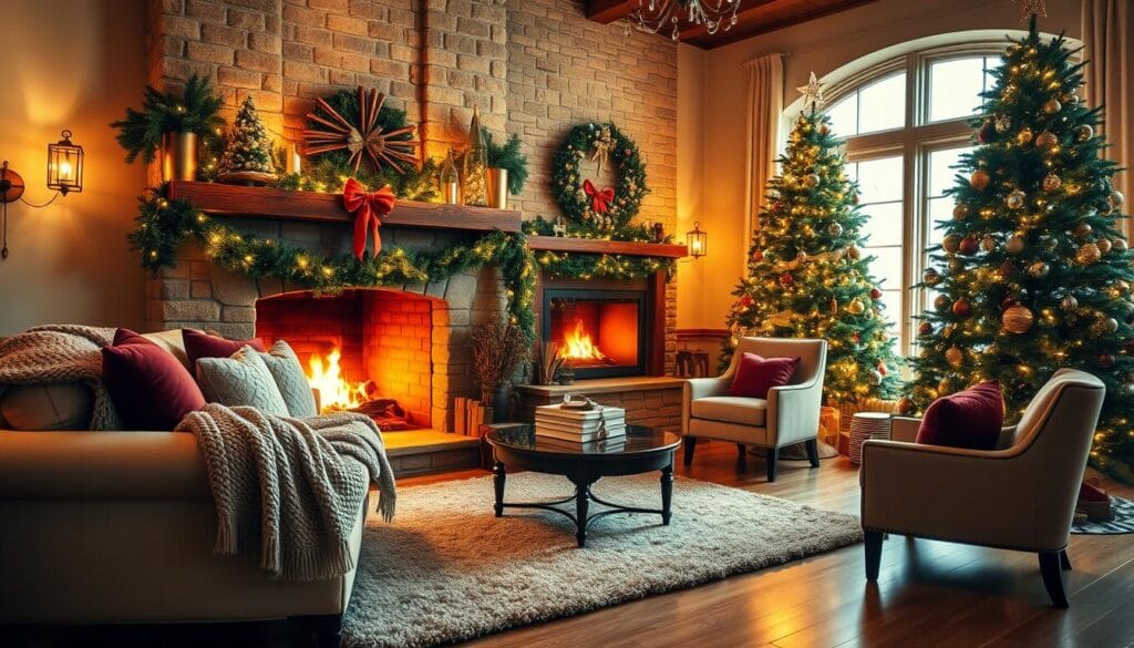 cozy Christmas living room