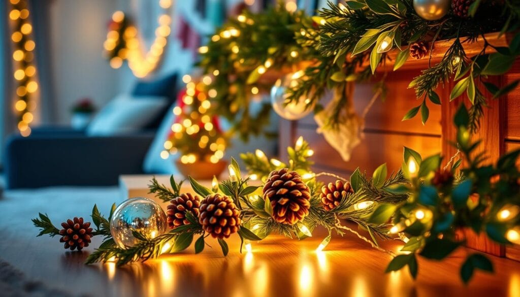 cozy bedroom dresser christmas accents