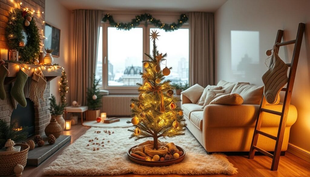 cozy christmas decor for small apartments