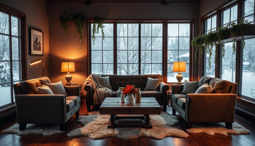 cozy lounge area
