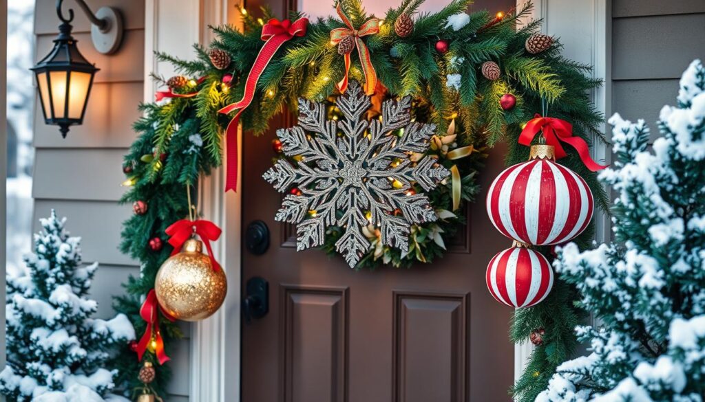 creative DIY holiday door decorations