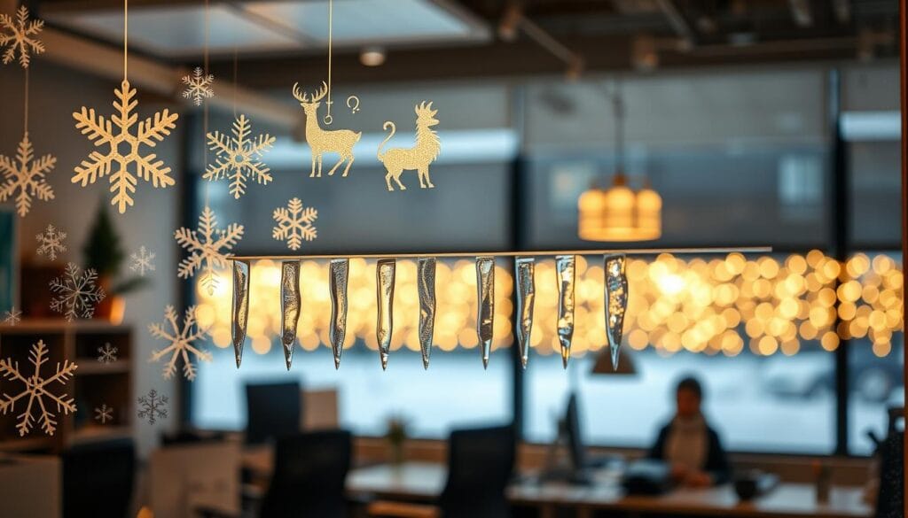 creative holiday office window ideas