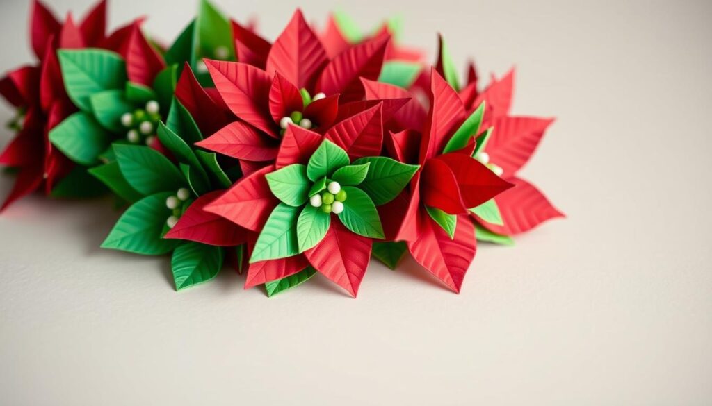 cupcake liner poinsettias