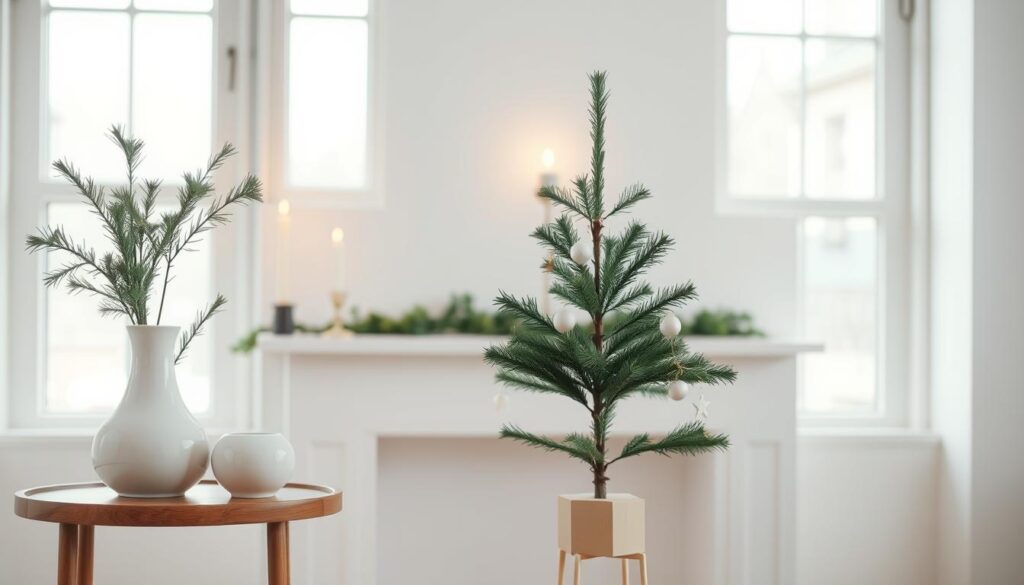 decluttered holiday decor