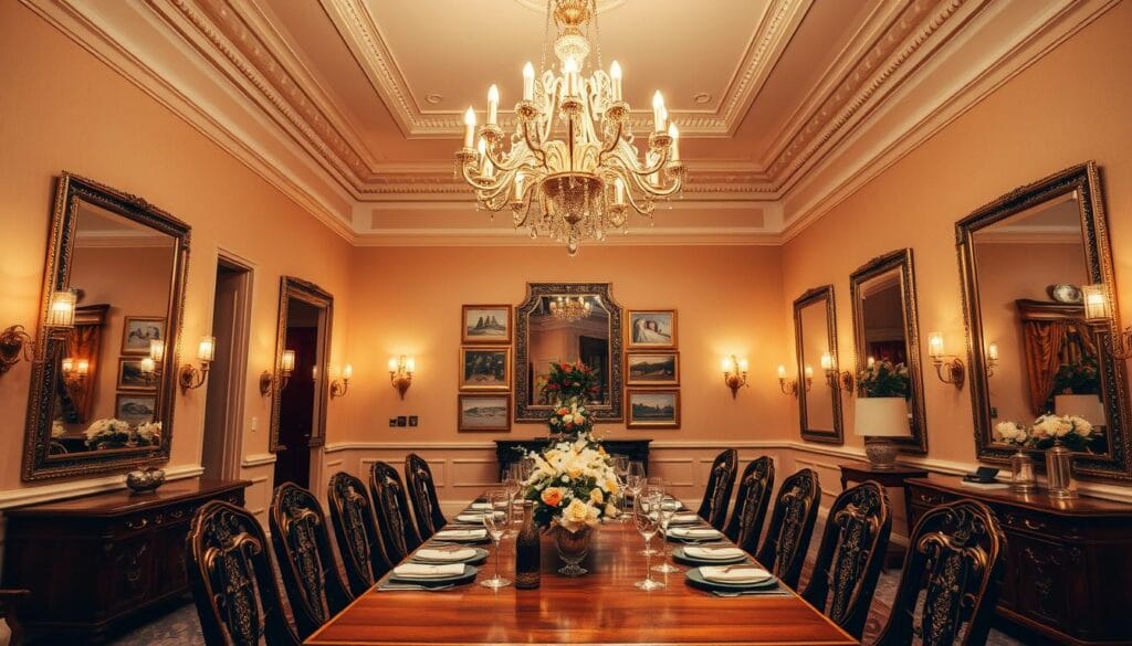 dining room decor ideas with mirrors