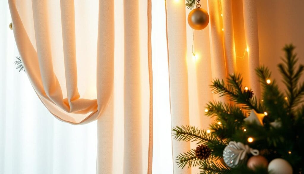 diy christmas curtain ideas