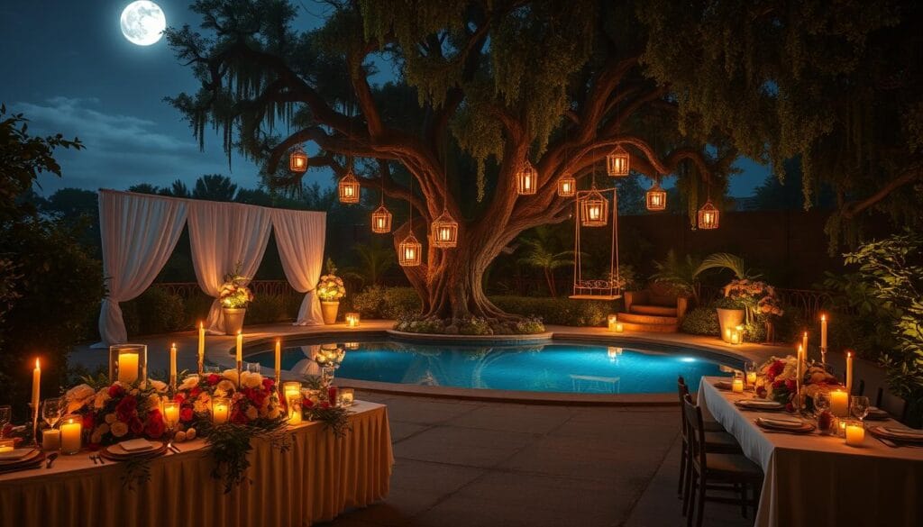 dreamlike celebration setup