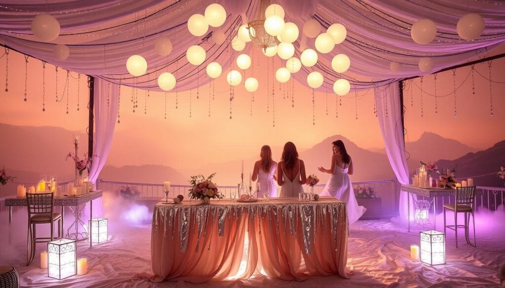 dreamlike celebration setup
