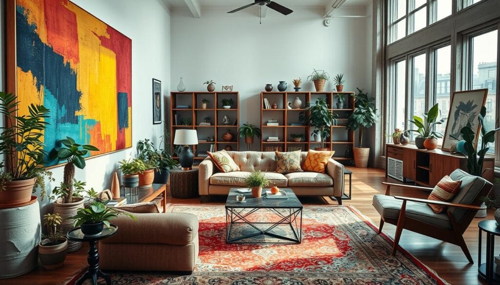 eclectic interior styling