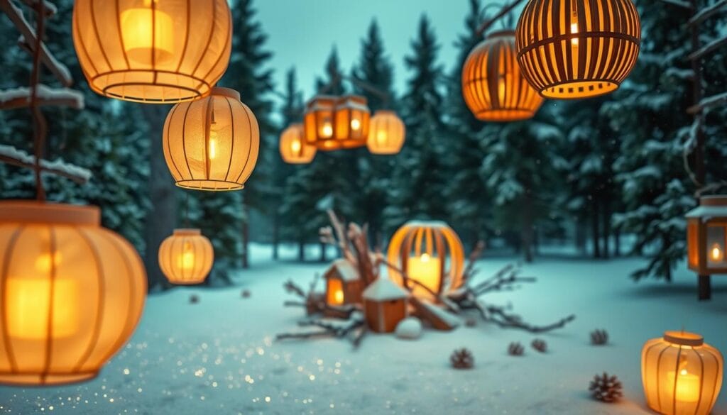 eco-friendly Christmas lanterns