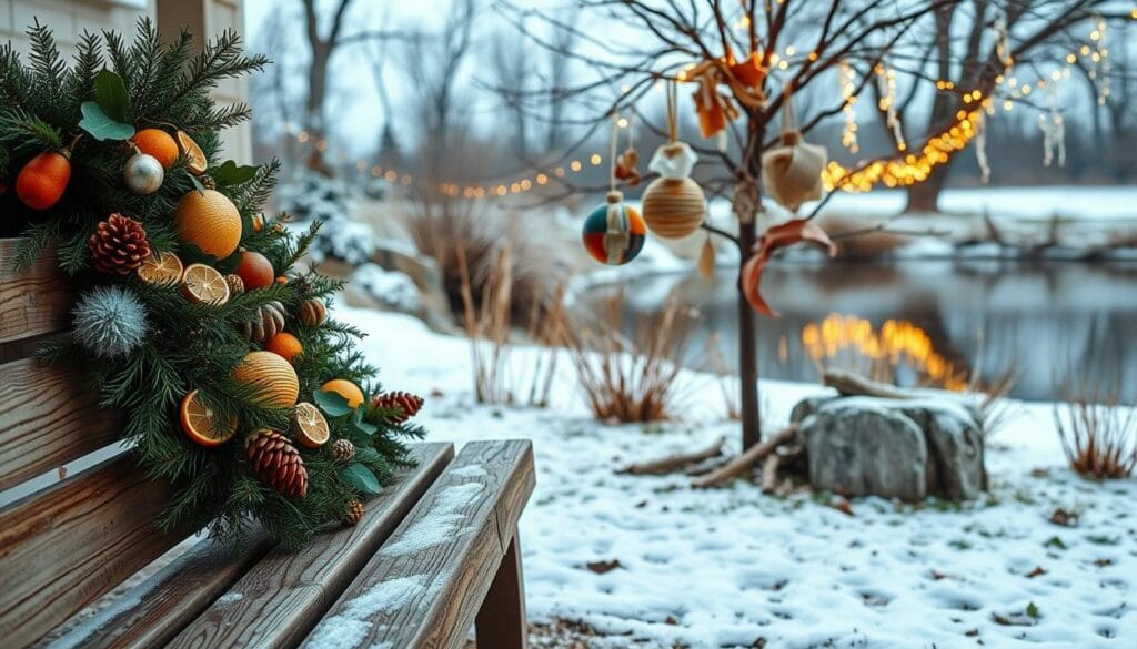 eco-friendly outdoor Christmas decor