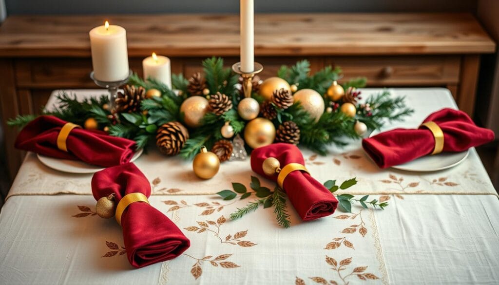 elegant Christmas table decorations