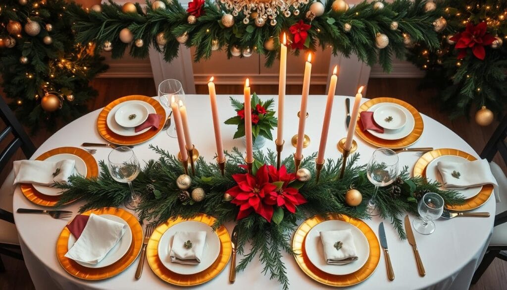 elegant Christmas table decorations