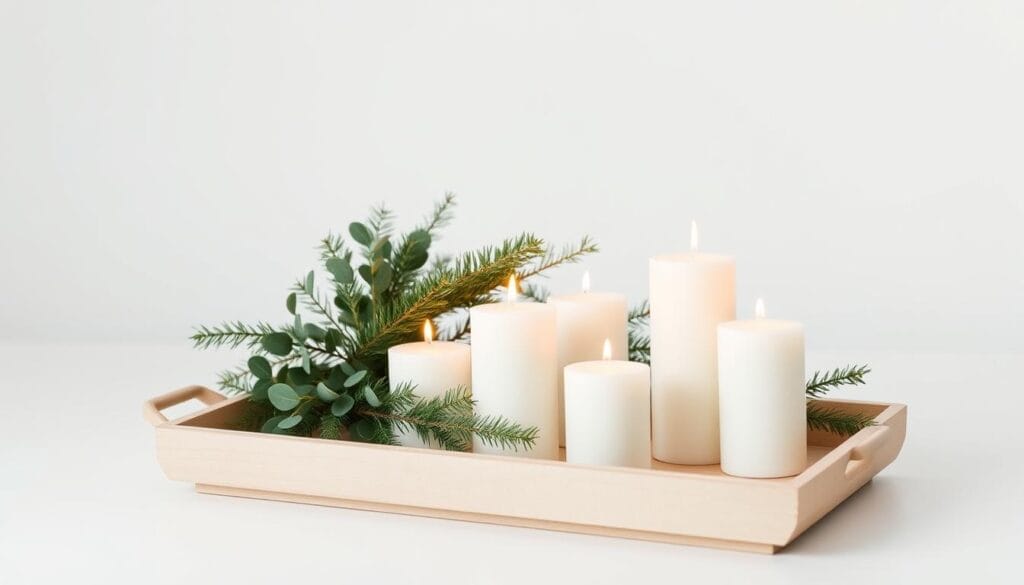 elegant Christmas tray displays