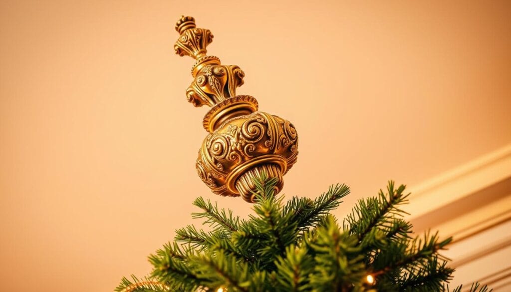 elegant finial tree topper