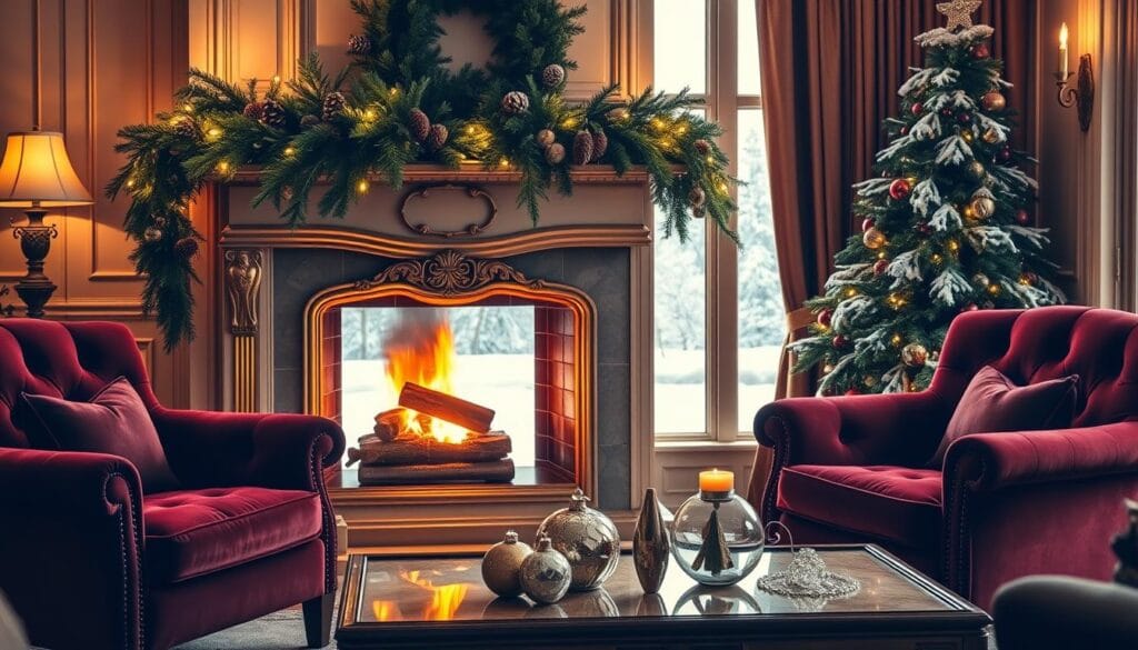 elegant holiday decor for living room
