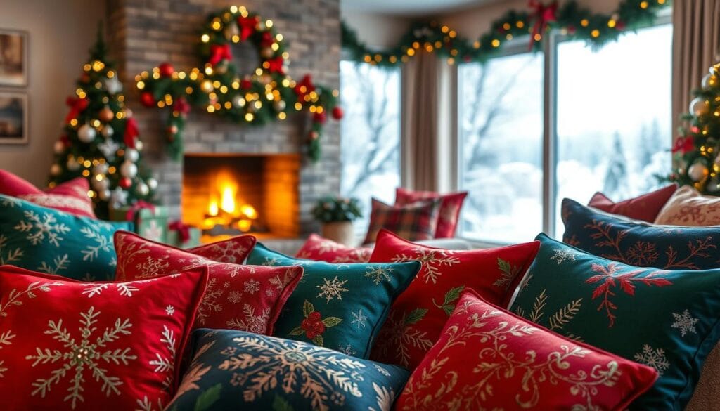 festive Christmas pillows