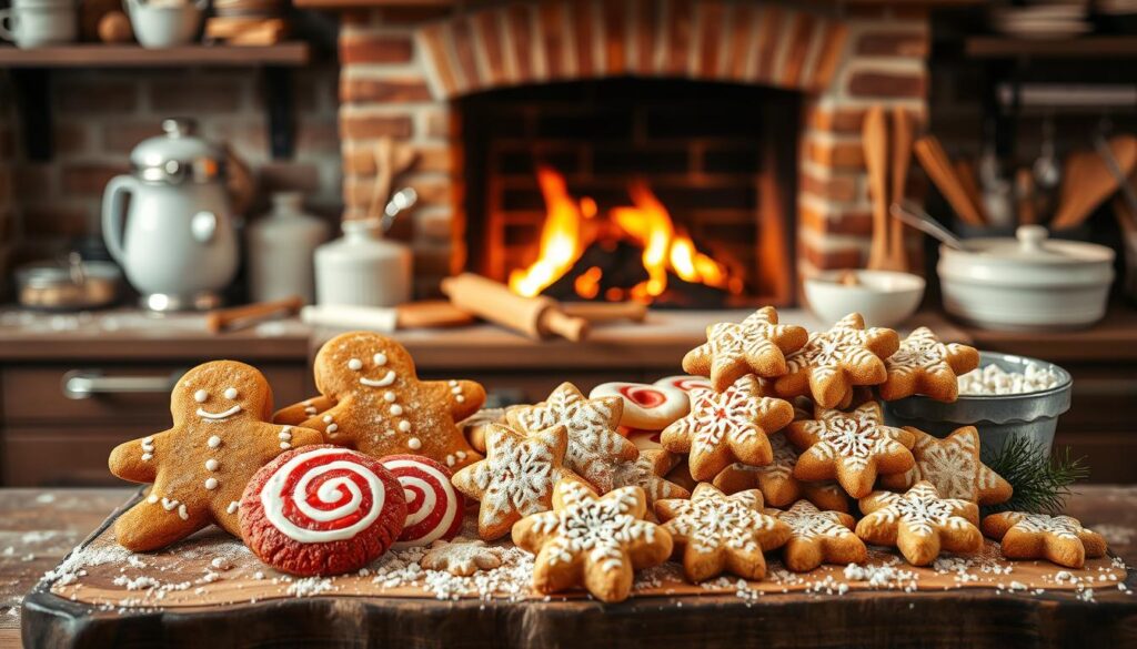 festive baking display