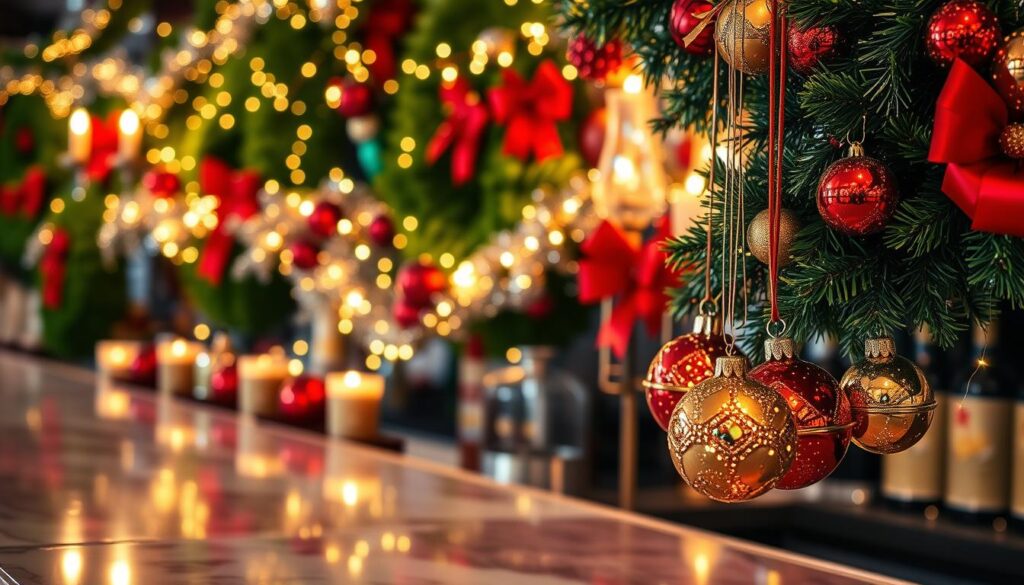 festive bar decorations