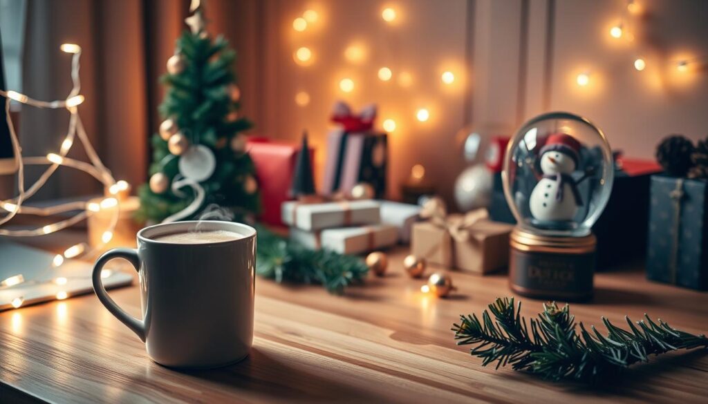 festive desk decorations