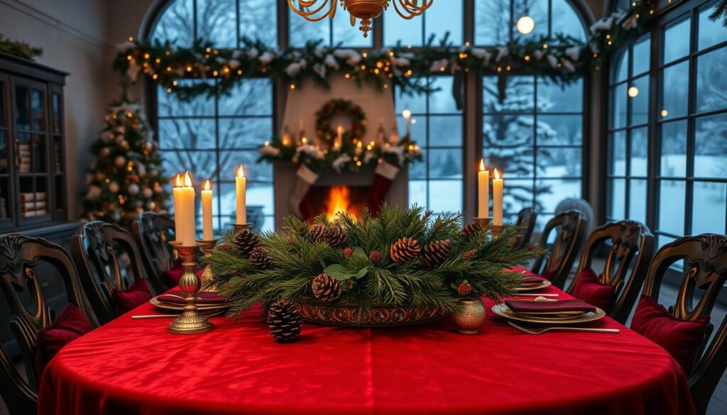festive dining table settings