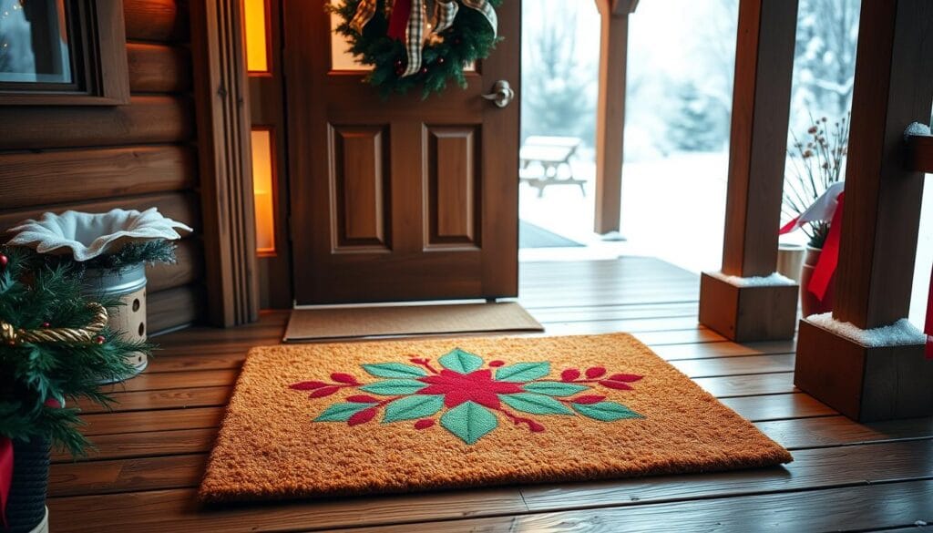 festive door mats