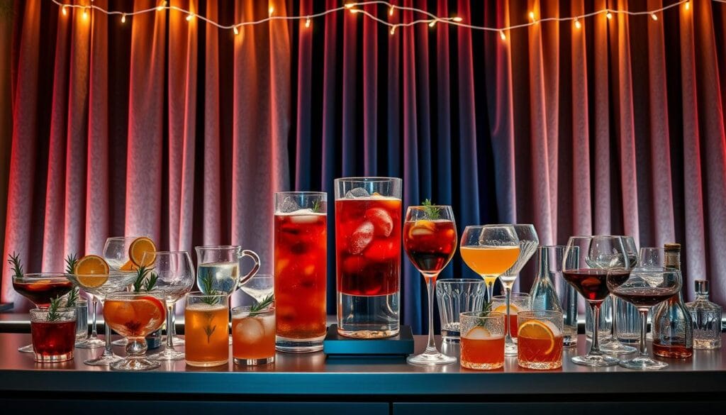 festive drink station