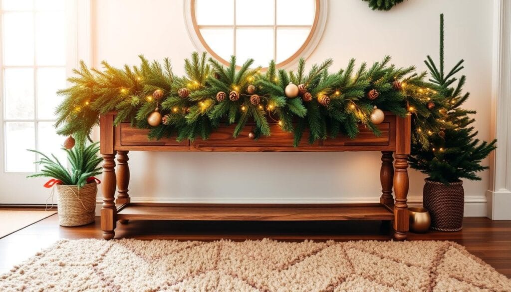 festive entryway decor
