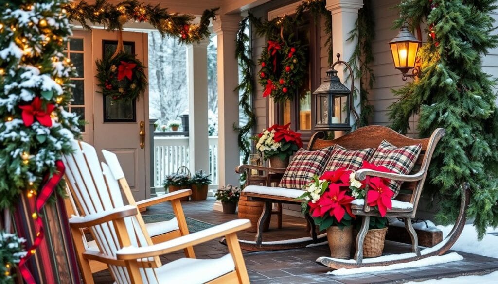 festive front porch decor