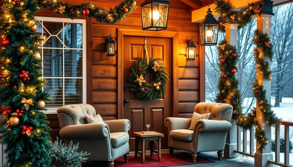 festive front porch design