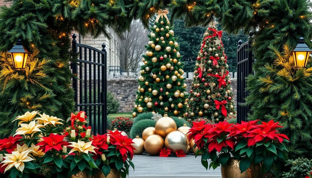 festive garden displays