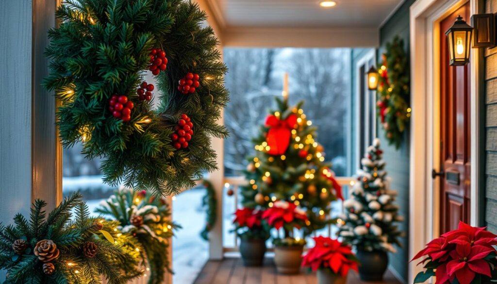 festive greenery decor