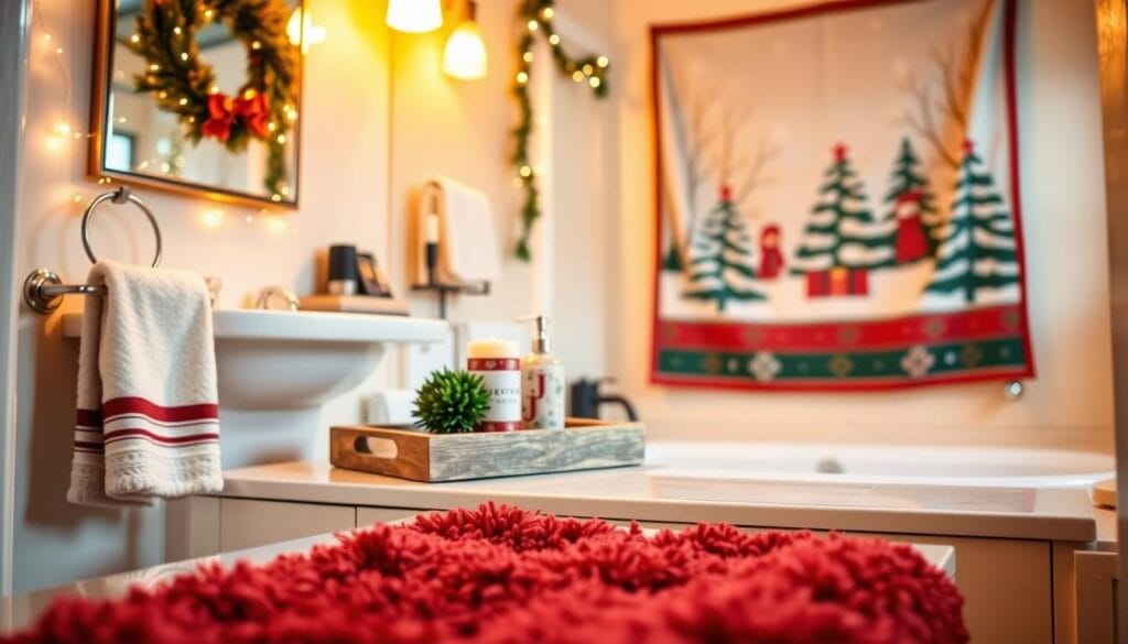 festive guest bathroom decorations