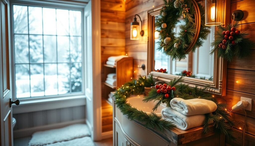 festive guest bathroom decorations
