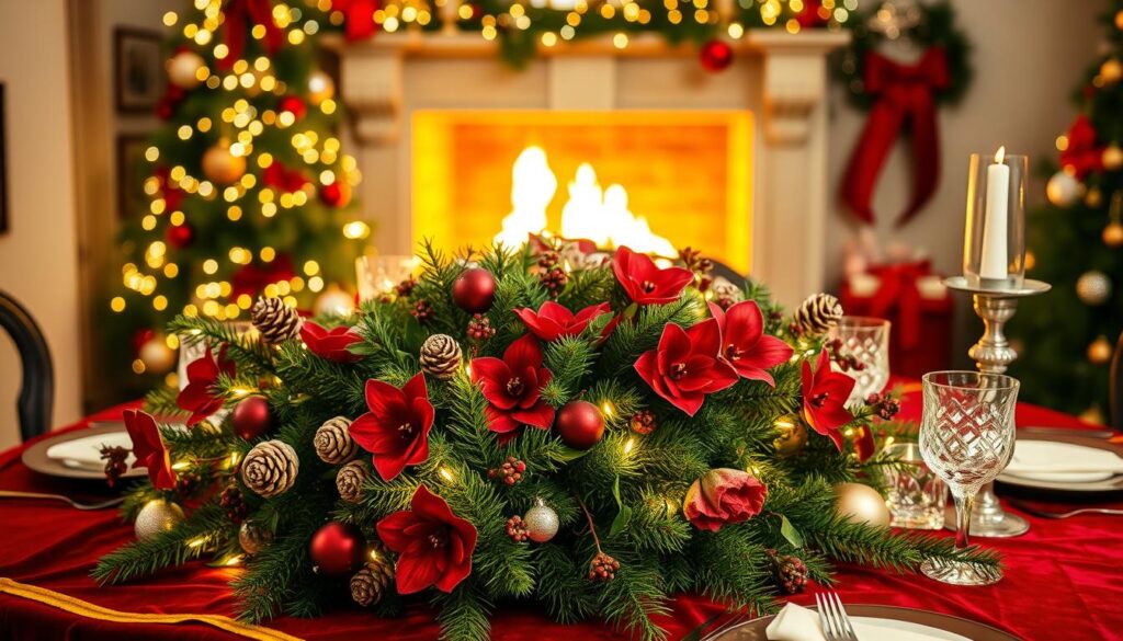festive holiday table decor