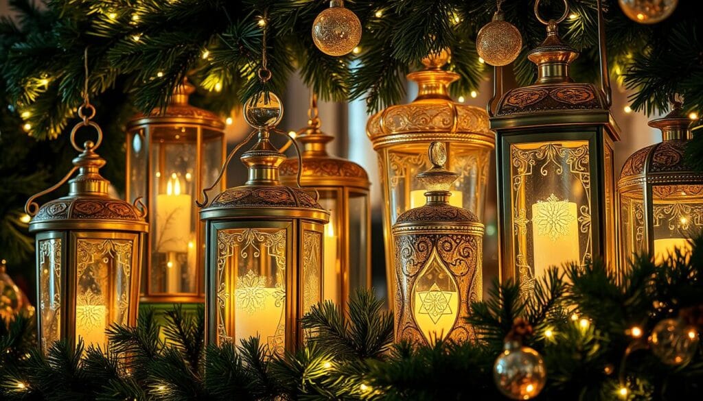 festive lantern decorations