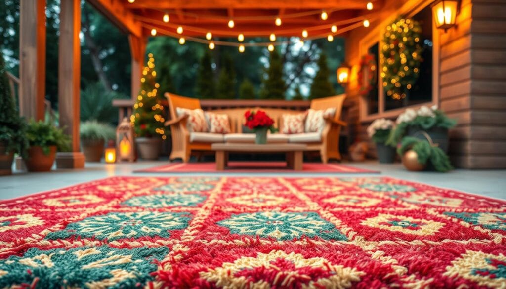 festive outdoor rugs