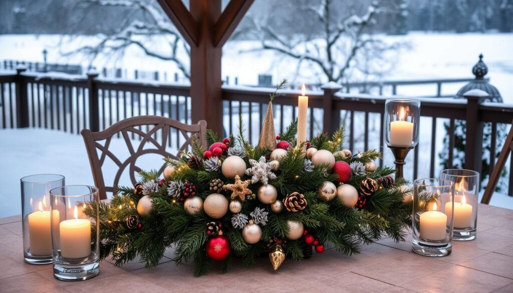 festive patio centerpieces