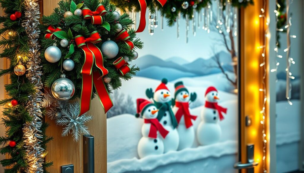 festive school door decorations
