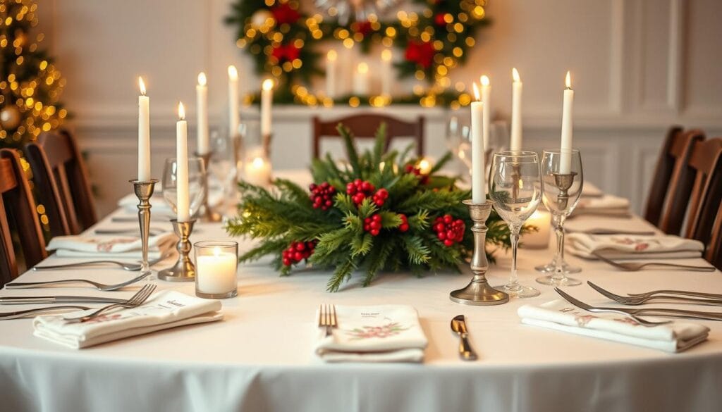 festive table linens