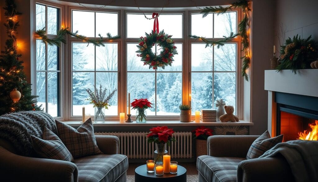 festive window decorating ideas
