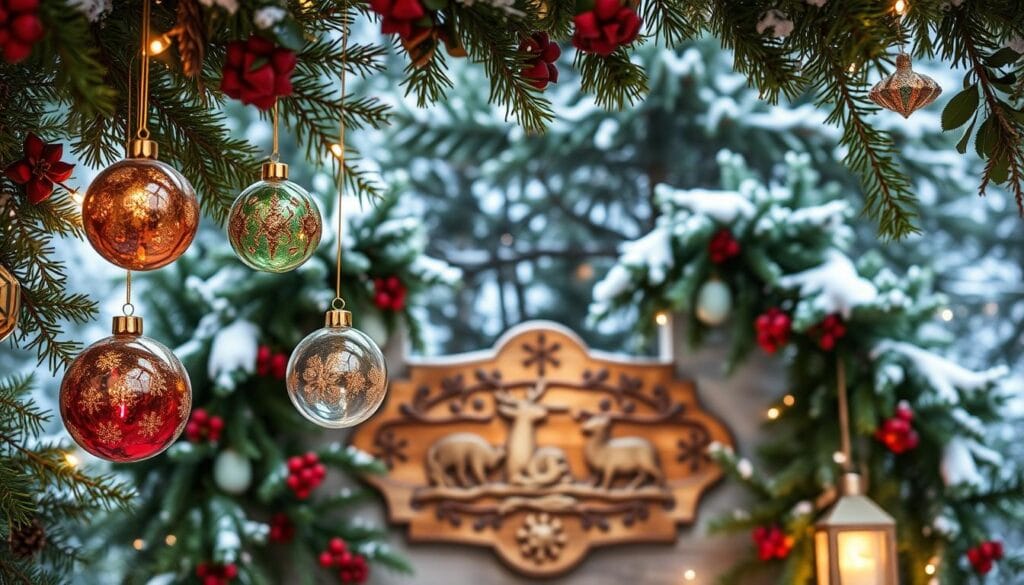 festive woodland wall decor