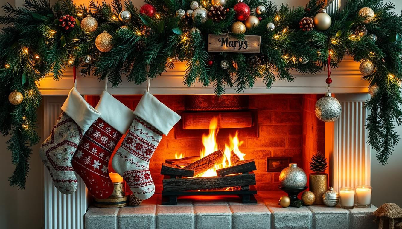 Cozy Christmas Fireplace Mantle Decor: 10 Easy Ideas 1 fireplace mantle christmas decor ideas