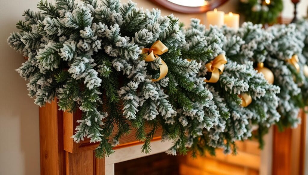 flocked garland