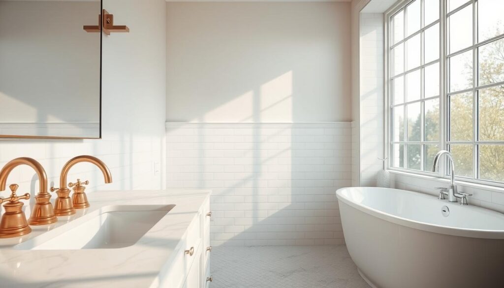 fresh color palette for bathroom design