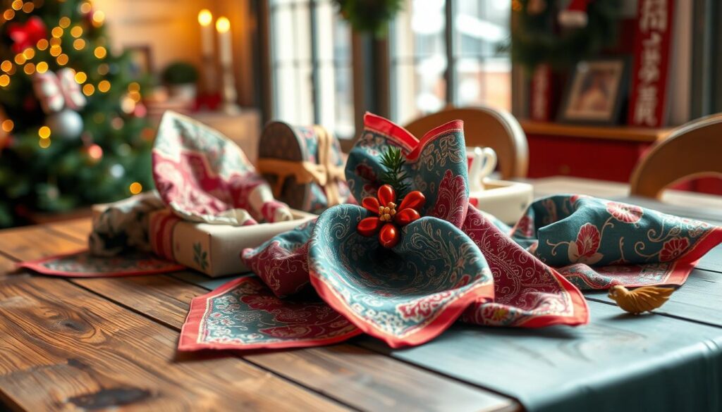 furoshiki gift wrap napkins