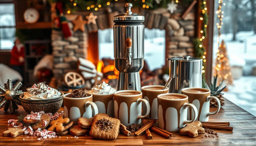 gingerbread hot chocolate bar