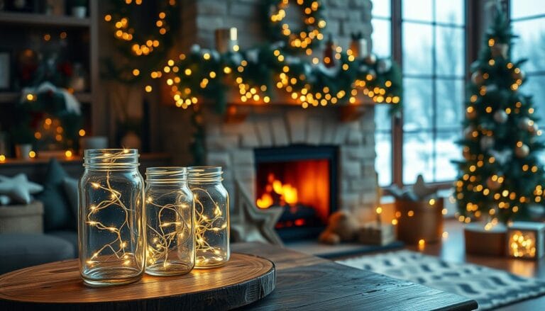 glass canister christmas decor ideas