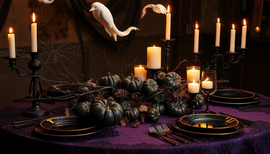 halloween table settings