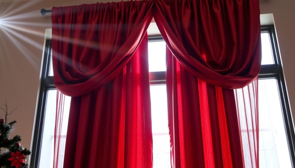 holiday home decor curtains